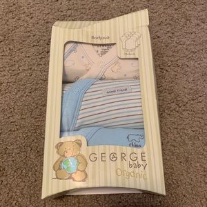 George Baby Organic Bodysuits